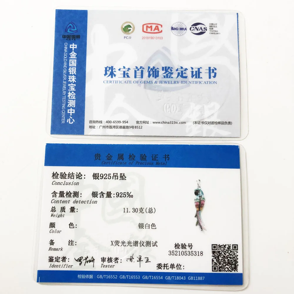 925 Sterling Silver Colorful Parrot Pendant Charm 2019 Summer Fashion Jewelry Gift Fit Bracelet For Women Men Fashion Jewelry - Image 6