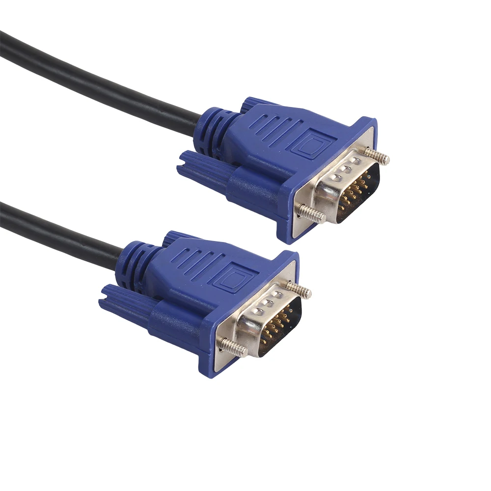 Высокое качество 15-контактный высокой плотности с двумя штекерами VGA цифровые кабели для ПК и ноутбуки проектор ЖК-дисплей мониторов 1,8/3/5 M Длина