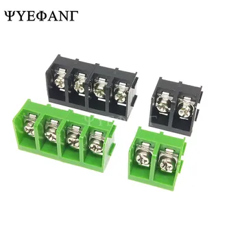 

10pcs/lot KF7.62 Barrier Terminal Block 300V/20A 2P/3P/4P 7.62mm Stitchable PCB Terminal Connector Straight-Pin Terminal Blocks