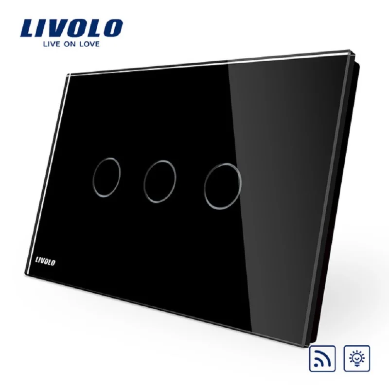 Livolo 220 В/50 60 Гц управляемый коммутатор Роскошная обувь с украшением в виде