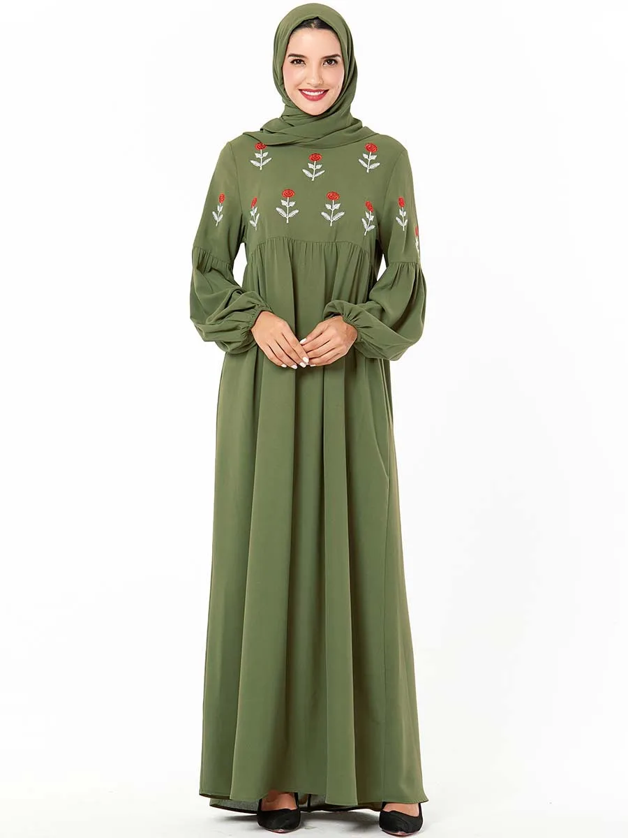 Мусульманский женский длинный рукав Дубайский хиджаб Макси платье Арабский Кафтан абайя скромный исламский ОАЭ пакистанский Турция кимоно Jalabiya платья