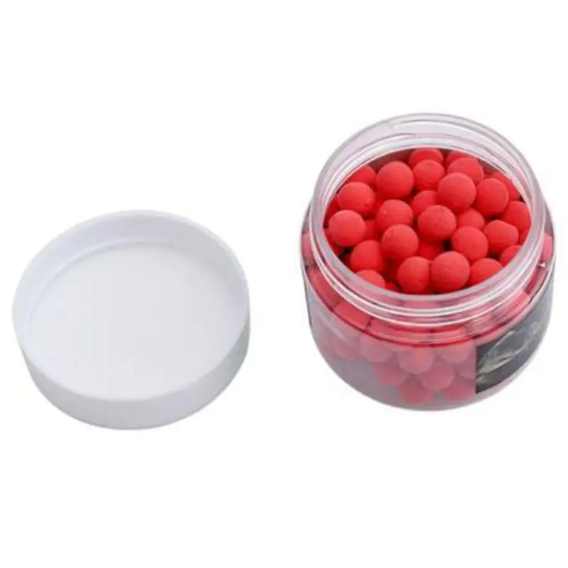 

1 Box Smell Pop up Fishing Lure Boilies Floating Carp Baits Soluble in Water Red-Strawberry 14mm