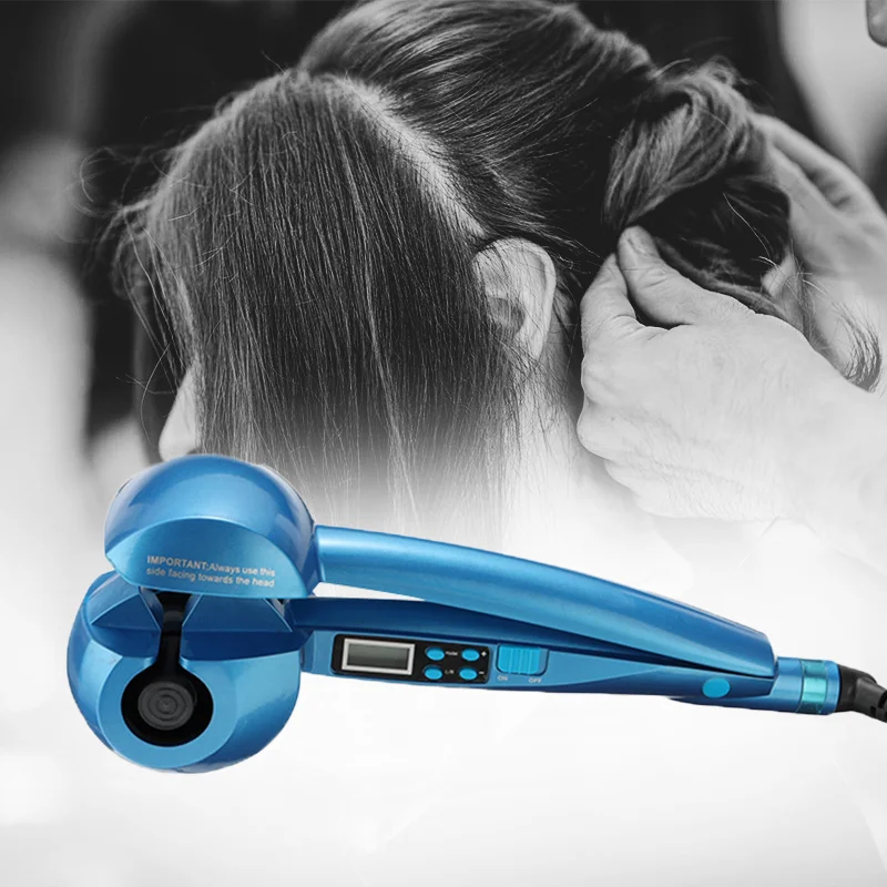 

LCD Curling Iron Automatic Hair Curler With Tourmaline Styling Tools Curlers Wand Ceramic Heating Care Wave Curl Iron Anti-perm