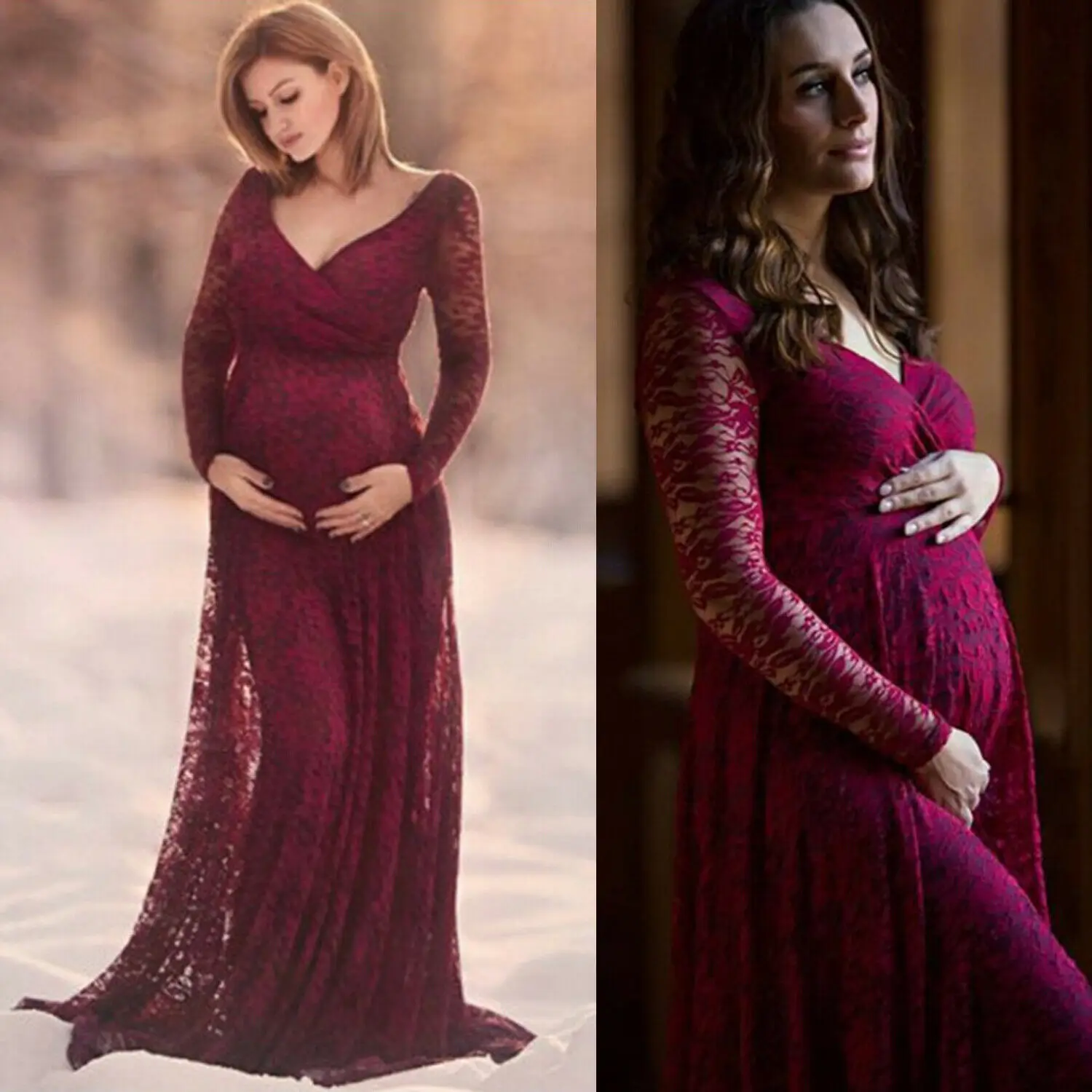 womens-pregnant-long-sleeve-v-neck-lace-maxi-maternity-dress-photography-props