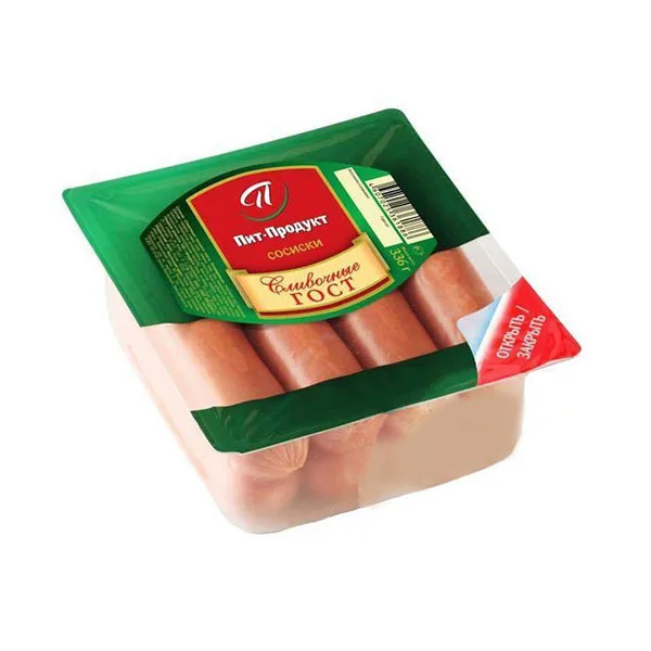Сосиски Пит-Продукт сливочные ГОСТ в вакууме 336 г |