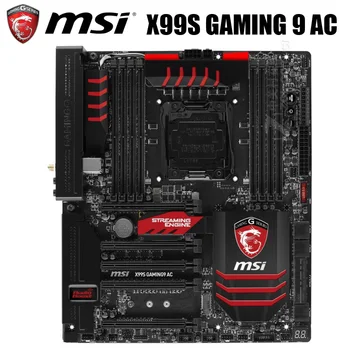 

LGA 2011-V3 MSI X99S GAMING 9 AC Motherboard DDR4 Core i7 128GB PCI-E 3.0 Original Desktop MSI X99 Mainboard Intel X99 M.2 Used
