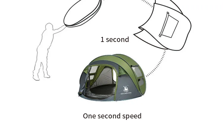 1-2 человека Кемпинг раскладывающийся тент автоматический открытый сверхлегкий водонепроницаемый пляжные палатки Открытый Туризм большая палатка для всей семьи Acampamento