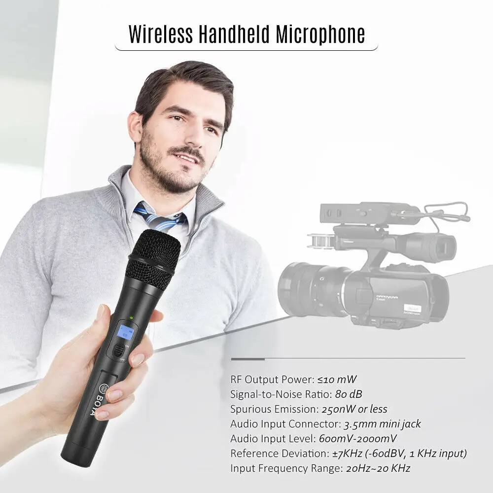 Boya by-whm8 Pro UHF беспроводной микрофон мороженое, Совместимая система by-wm8 Pro
