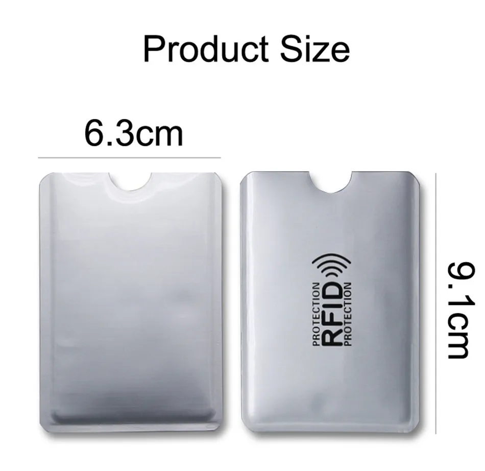 10 шт./лот анти-сканирующий RFID кошелек анти-магнитный NFC держатель для карт RFID карта защита блокировка ридер замок ID банк чехол для кредитных карт