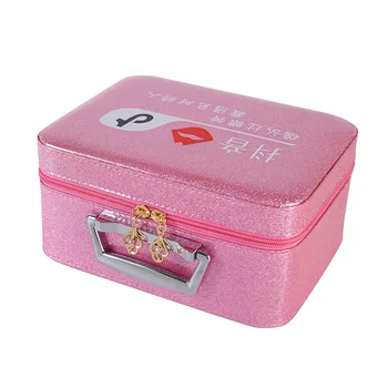 

Cosmetic Bag Large Capacity Bright Surface Portable South Korea Portable Cosmetic Case Large Waterproof Washed Skin Care Bag