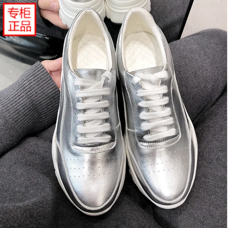 

Genuine Leather Macbook Shoes Women's Spring And Autumn 2018 New Style Versatile Korean-style Bandage Cloth MacBook WOMEN'S Shoe