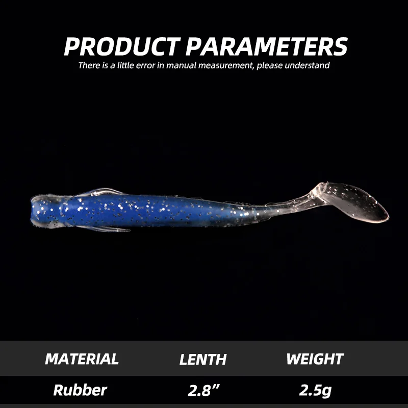 ARDEA soft fishing lure 85mm 2.5g soft T tail Worm Silicone isca Pesca Plastic wobbler fishing lure