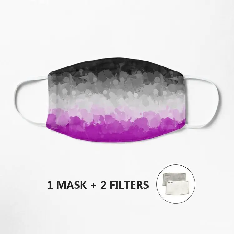 Маска для лица Ace Pride из хлопчатобумажной ткани с моющимся фильтром и карманом