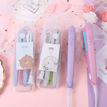 

Creative Mini Portable Hair Straightener Ladies Dormitory Hair Straightening Tools Candy Color Beauty Hair Styling Tools 220V