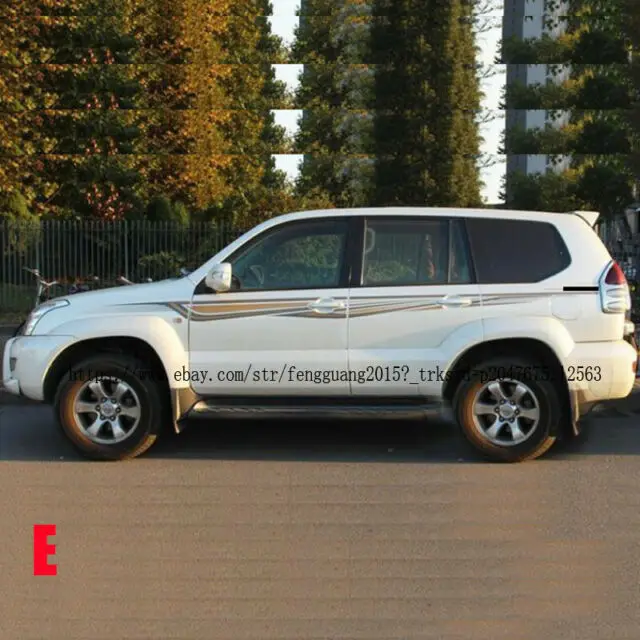 Для Toyota Prado FJ120 2003-2009 Красочный корпус автомобильной двери декоративная наклейка крышка модификация автомобиля аксессуары