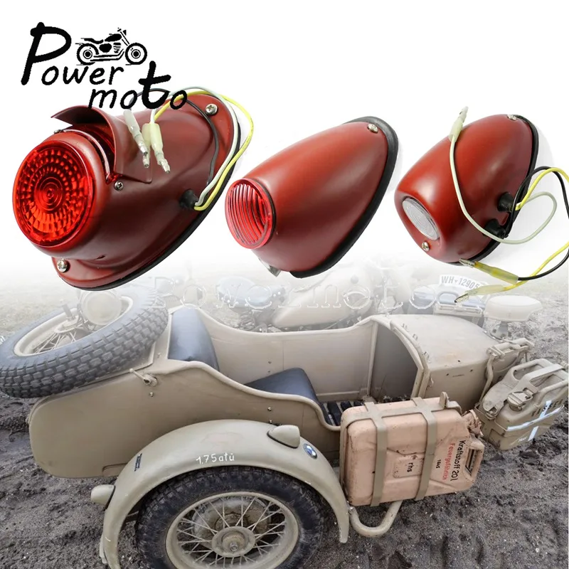 Задний фонарь Sidecar Fender задний тормоза светильник стоп сигнал индикаторная лампа