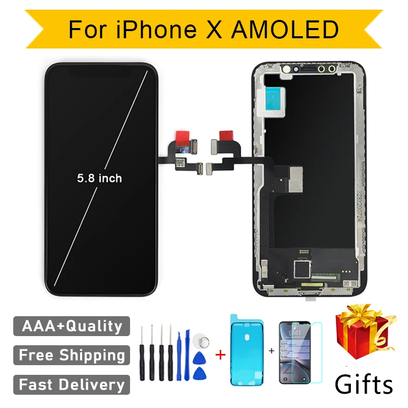 Quality AAA AMOLED GX No Dead Pixel For IPhone X