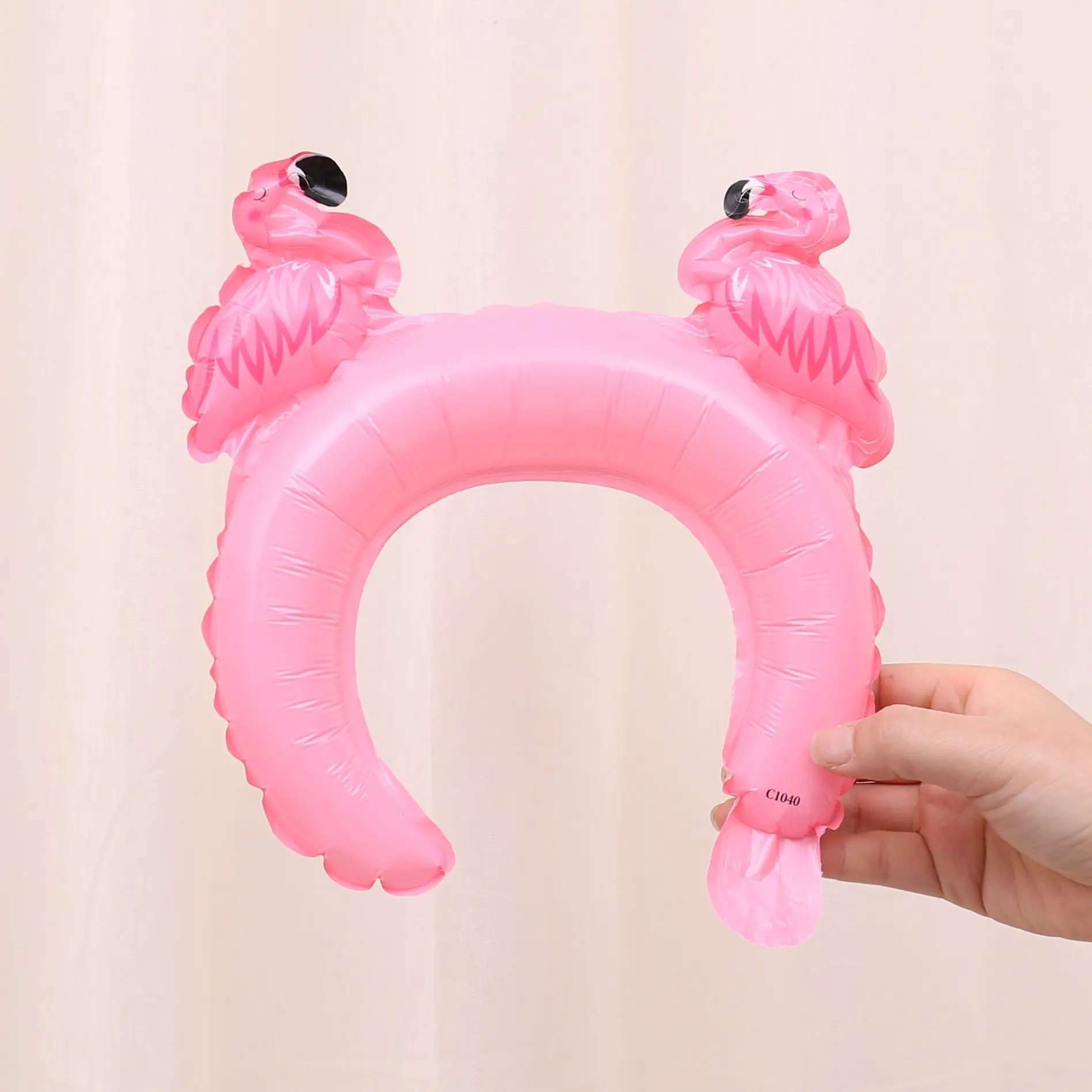 Small flamingo 10 шт. симпатичная мультяшная повязка на голову головной убор животного алюминиевый шар, для дня рождения вечерние реквизит персональные милые декоративные шары - Цвет: Small flamingo