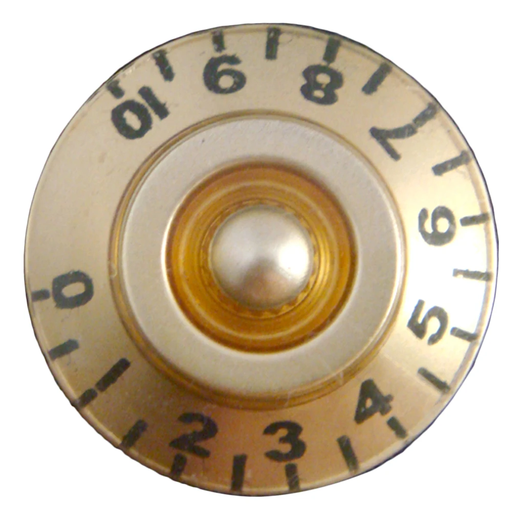 Top Hat Gold Transparent Volume Tone Speed Control Knob for Electric Guitars 4 Pieces