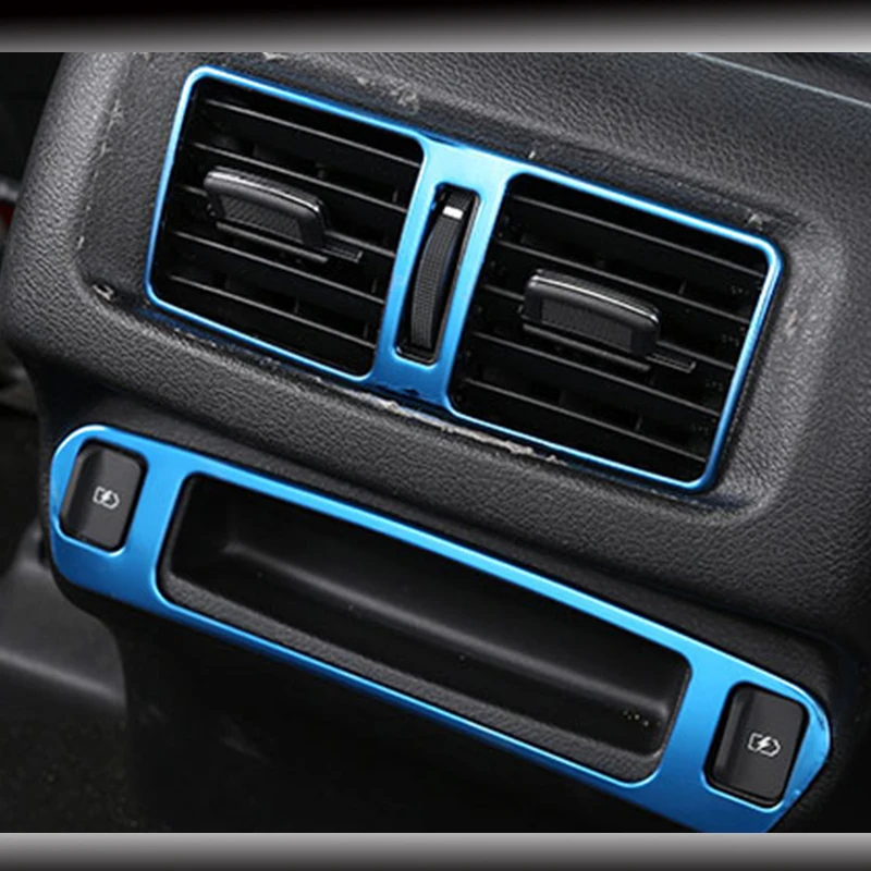 

Stainless steel For Nissan Navara NP300 2017 2018 2019 accessories Car rear Charging USB interface frame Cover Trim car styling