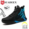 SUADEX – chaussures de sécurité à bout en acier pour homme, baskets respirantes, de randonnée à la cheville, de protection Anti-perçage ► Photo 1/6