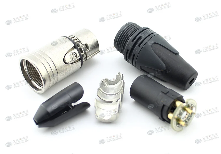 Conector de Cabo Magnética com Placa de Circuito Neutrik Pólo Fêmea Emc-xlr Anti-interferência Nc3fxx-emc 3 - Image 4