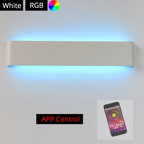 glass wall lights LED Wall Light RGB Dimmable  APP Remote Control Bluetooth-compatible Wall Lamp For Decorative Atmosphere Input AC220V/110V gold wall lights Wall Lamps