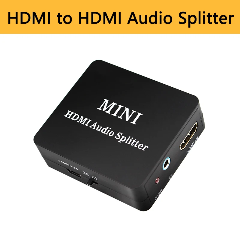 Bule Gooey Kanin HDMI Audio Splitter to 3.5mm jack SPDIF COAXIAL out Amplifier Decoder  2CH/5.1CH Audio Extractor Mini Converter for PS4 PC _ - AliExpress Mobile