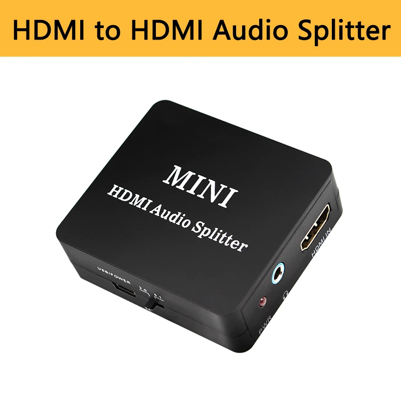 HDMI аудио сплиттер экстрактор преобразователь вход 3 5 мм разъем SPDIF коаксиальный
