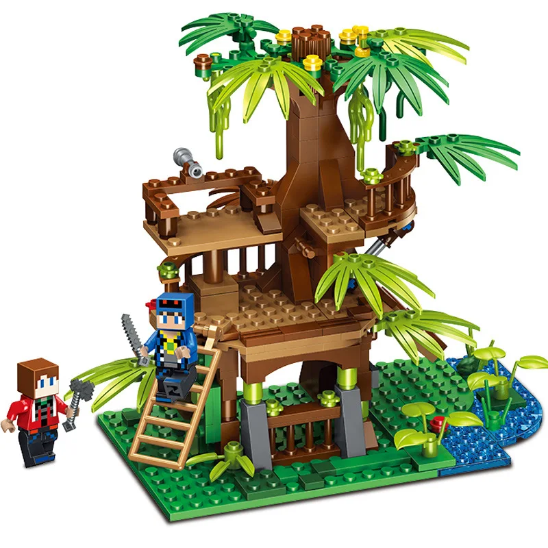 247 шт My World Trees House Tower Friends Technic Legoingly Minecraftness строительные блоки для детей Playmobil