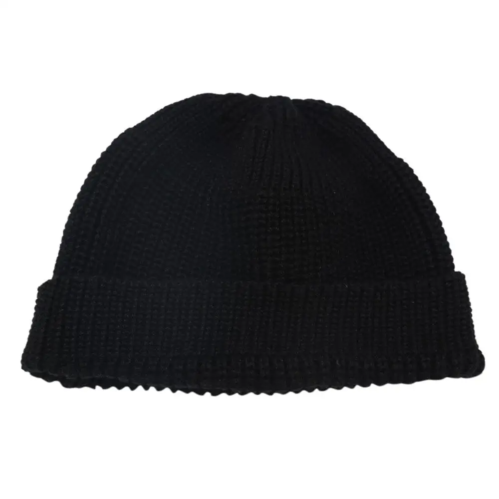 Женская теплая зимняя вязаная шапка скрещенная крючком шапочка Gorros Mujer Invierno осенний цельный тюрбан шапка после химиотерапии#121 - Цвет: Black