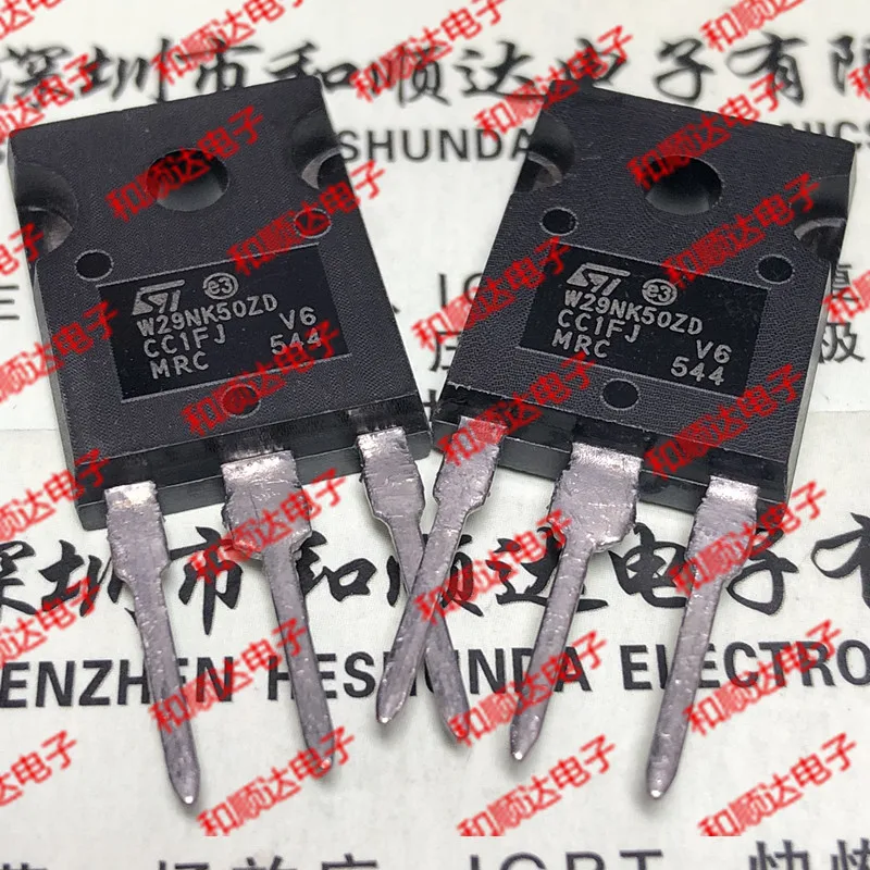 2 шт./W29NK50ZD STW29NK50ZD-247 500V 29A TO247