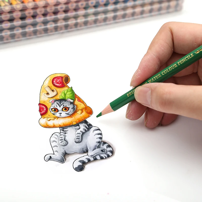 Günstige Professionelle Aquarell Bleistifte, Set von 120 180, Kunst Zeichnung Bleistifte in Helle Sortierte Shades, ideal für Färbung