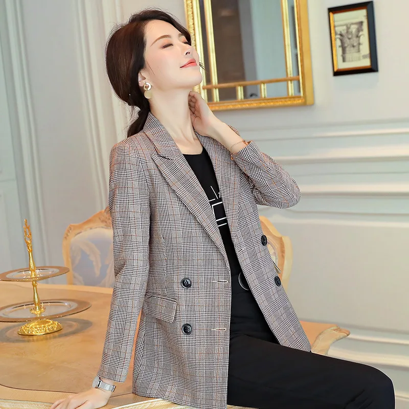 

Spring Autumn Winter New Style 2019 Women's Korean-style Slim Fit Long Sleeve Mid-length Elegant Slim Fit Small Suit Coat Work C