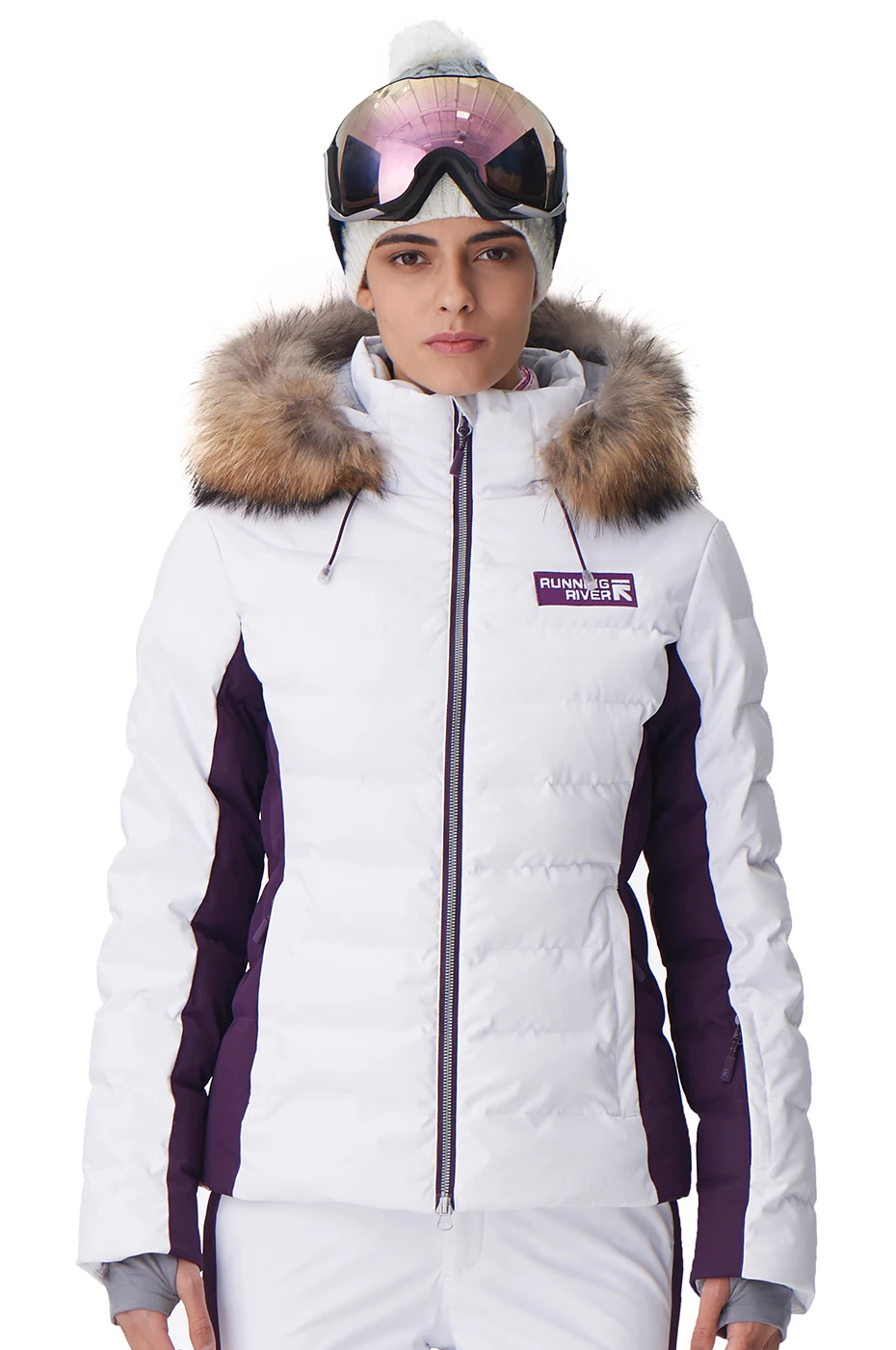 RUNNING RIVER Brand women High Quality Winter Warm thick Hooded Sports Jackets Professional Outdoor ski Jacket#D7151
