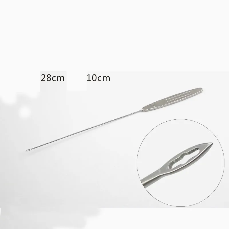 Agulha de Punção de Plástico Agulha de Guia de Agulha de Agulha de Punção Tiangong Rosto Grande V-line Escultura Embutida Beleza Destacável 3 Instrumentos p pálpebra