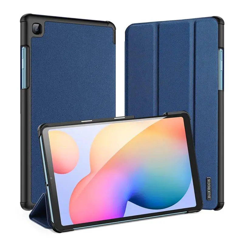

For Samsung Galaxy Tab S6 Lite 10.4 PU Leather Case With Sleep Function Tablet Protective Cover Shell With Pen Holder Cases