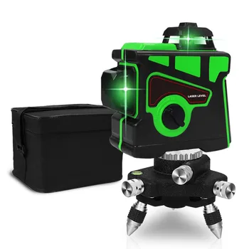 

12 Lines 3D Self-Leveling Laser Level 360 Degree Cross Super Powerful Green Light Laser Level Wall Sticking Instrument