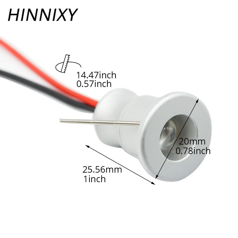 Светодиодный мини светильник Hinnixy IP65 водонепроницаемый точечный для шкафа 12 в