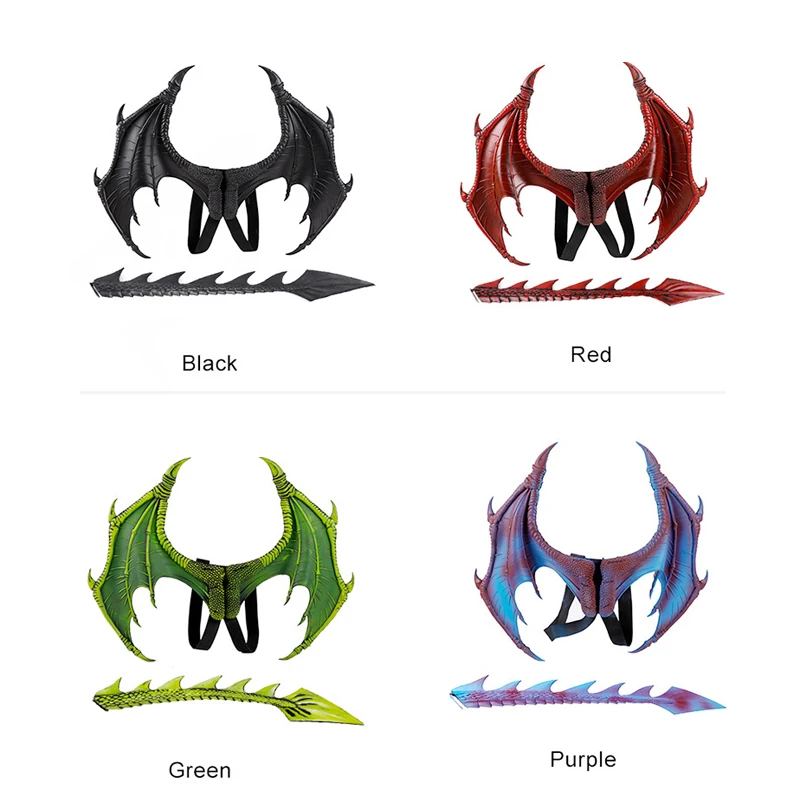 Animal Cospty Dragon Costume Christmas Halloween Gift Carnival Party Kids Cosplay Set Wing Tail Children's day faucet Costume Animal Cospty Dragon Costume Christmas Halloween Gift Carnival Party Kids Cosplay Set Wing Tail Children's day faucet Costume