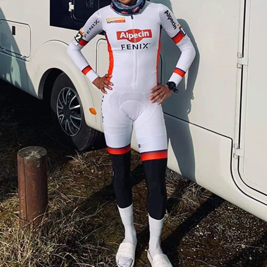 

2020 NEW ALPECIN FENIX Pro team summer triathlon Women Long sleeve skinsuit cycling ropa ciclismo jumpsuit set bike race clothes