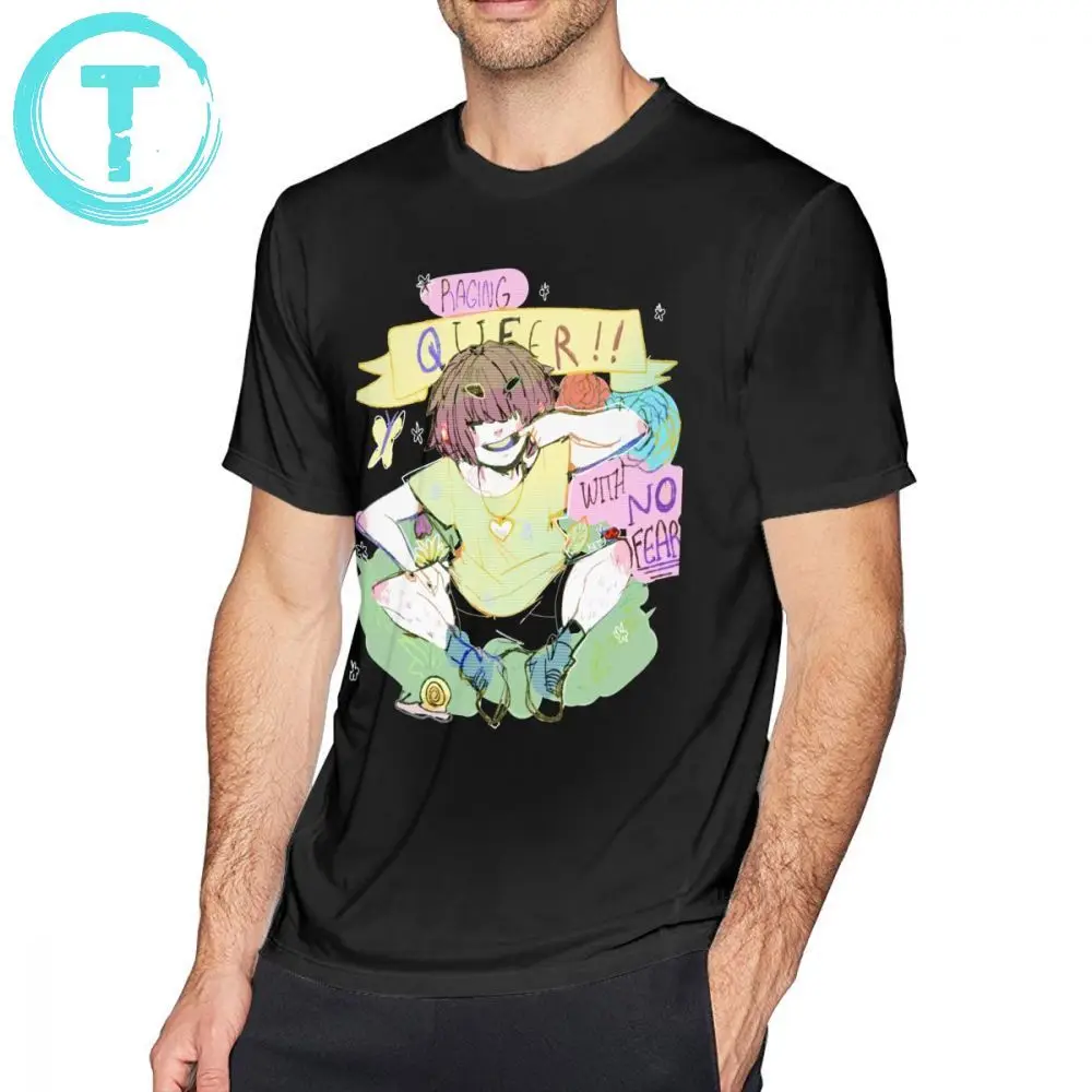 

Tomboy T Shirt Raging Queer T-Shirt Short Sleeve Fun Tee Shirt 4xl Basic Print 100 Cotton Men Tshirt