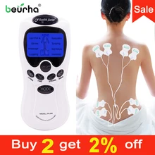 Tens корпус иглоукалывания Цифровая электрическая Массажная терапия машина для спины шеи ног ноги забота о здоровье английские ключи herald 8 подушечек