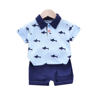 

New Summer Baby Boys Clothes Children Fashion Cartoon T Shirt Shorts 2Pcs/sets Toddler Casual Clothing Suit Kids Outing Costume