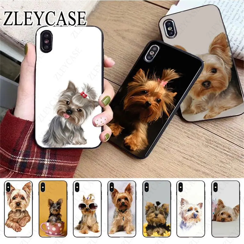 Yorkshire Terrier Dog Puppy Phone Case Per Iphone 13Pro 14Pro 15Pro 12Pro 11Pro Xs Max 7 8 Xr 12Mini 15Plus 13Mini Se 2020 Cover