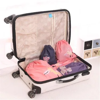 

VOGVIGO Waterproof Travel Drawstring Bags Women Organizer Makeup Pouch Wash Cosmetic Bag Large Capacity Storage Bag Toiletry Box