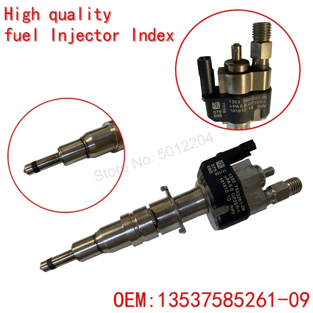 High Quality 13537585261 13538616079 Genuine Fuel Injector For BMW N54 N63 135 335 535 550 750 X5 X6 13537585261-09 13537565138 |