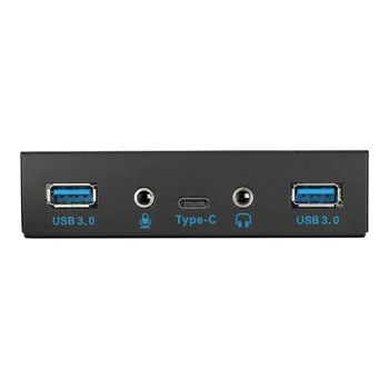 

4 Port USB 3.0 Computer Expansion Board 3.5 Inch Metal Front Panel USB Hub Desktop Computer Floppy Drive Panel