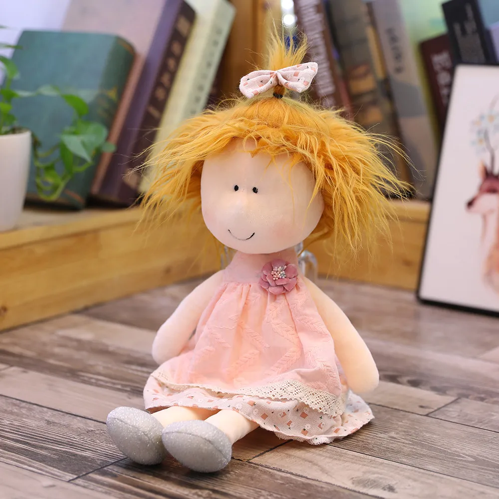 Cute Cartoon Little Sister Plush Dolls Girl In The Skirt Doll Kids Girls Toys Children Birthday Christmas Gifts 35cm/45cm plush dolls