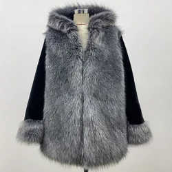 Women's Imitation Mink Fur Coat, Medium and Long, Warm, Loose Temperament, Korean Casual, Winter, New